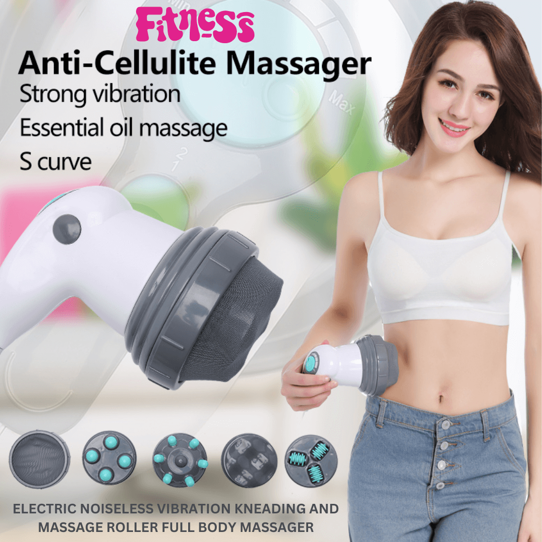 ✨ Electric Noiseless Vibration Kneading And Massage Roller Full Body Massager ✨