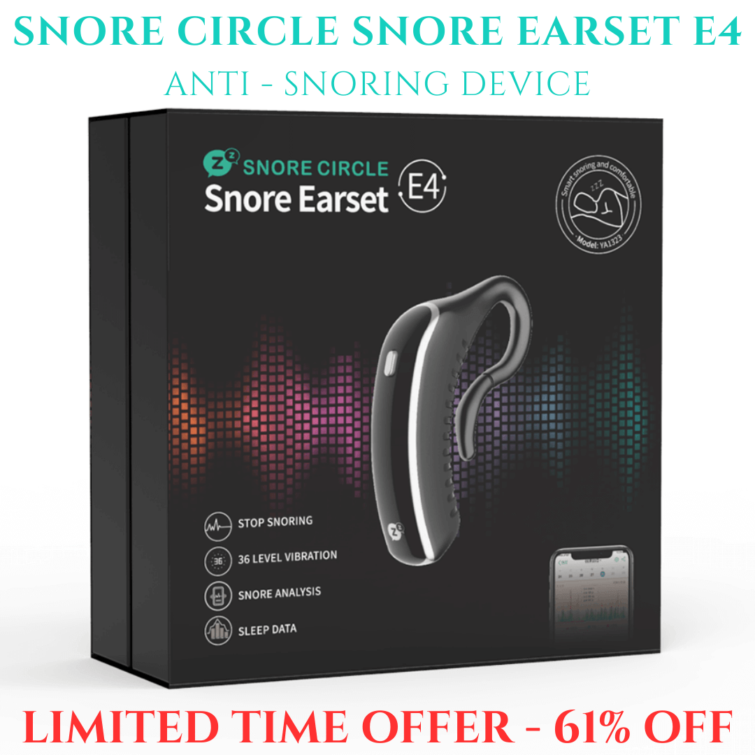 😴 Snore Circle Snore Earset E4 – Say Goodbye to Snoring! 🛌✅