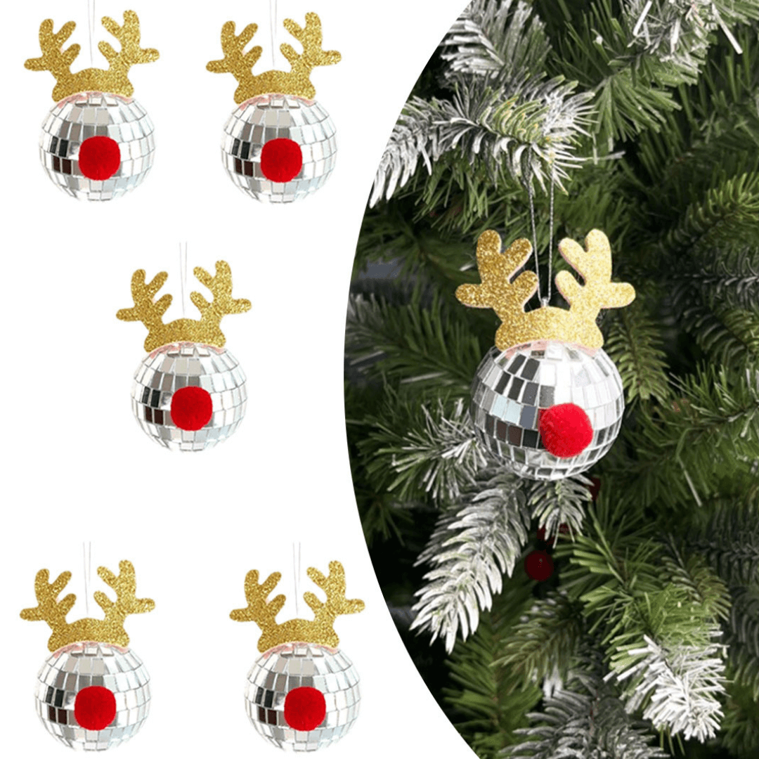 Silver Disco Ornaments