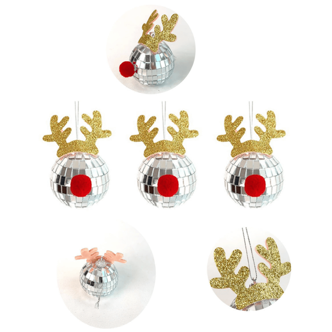 2025 Christmas Decor - Disco Ball Glass Ornaments