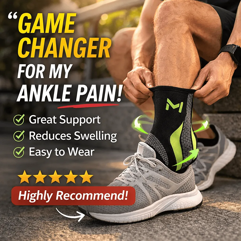 🏋🏻FlexStride™ — Compression Ankle Support for Stability & Active Movement