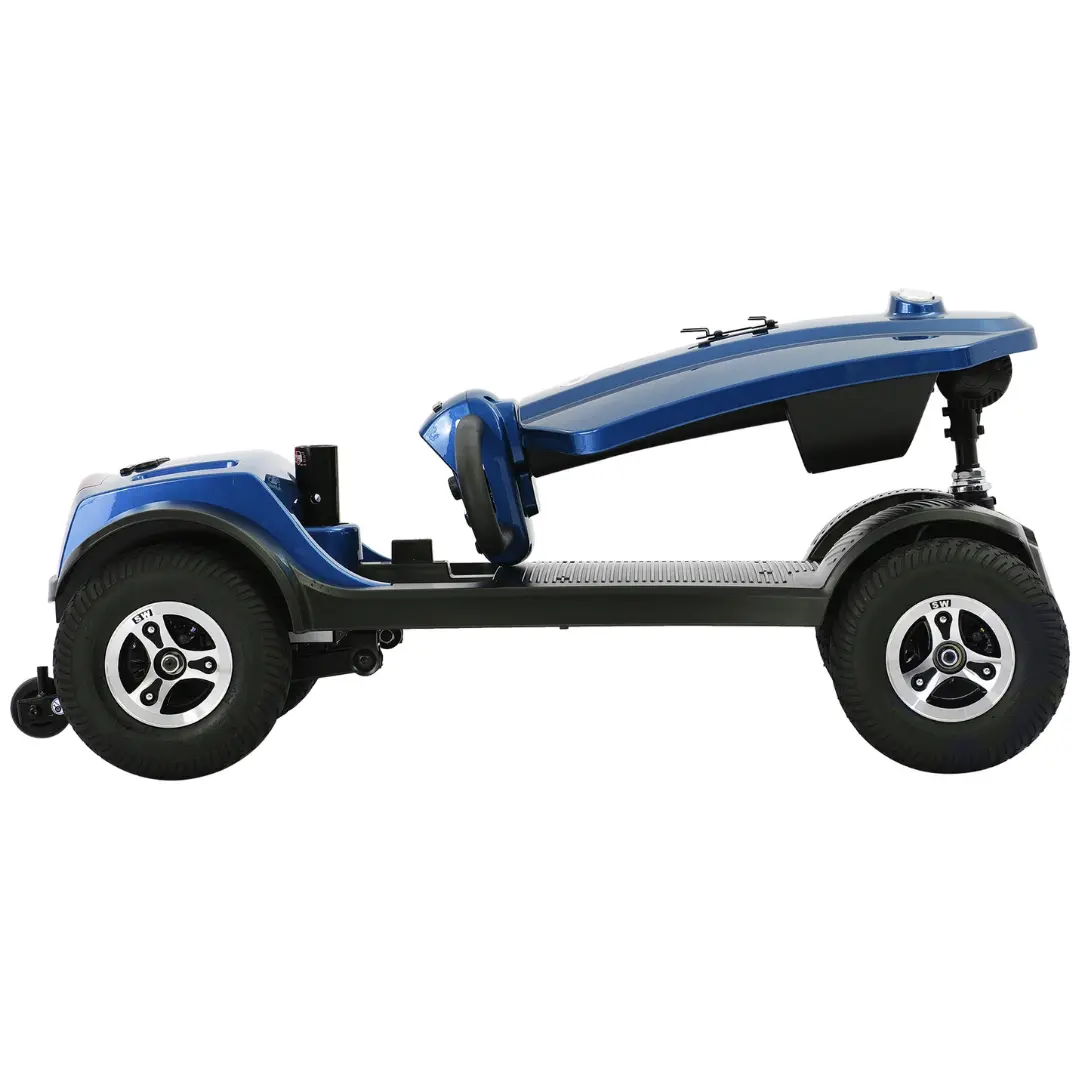 MAX PLUS BLUE Four Wheel Outdoor Compact Mobility Scooter