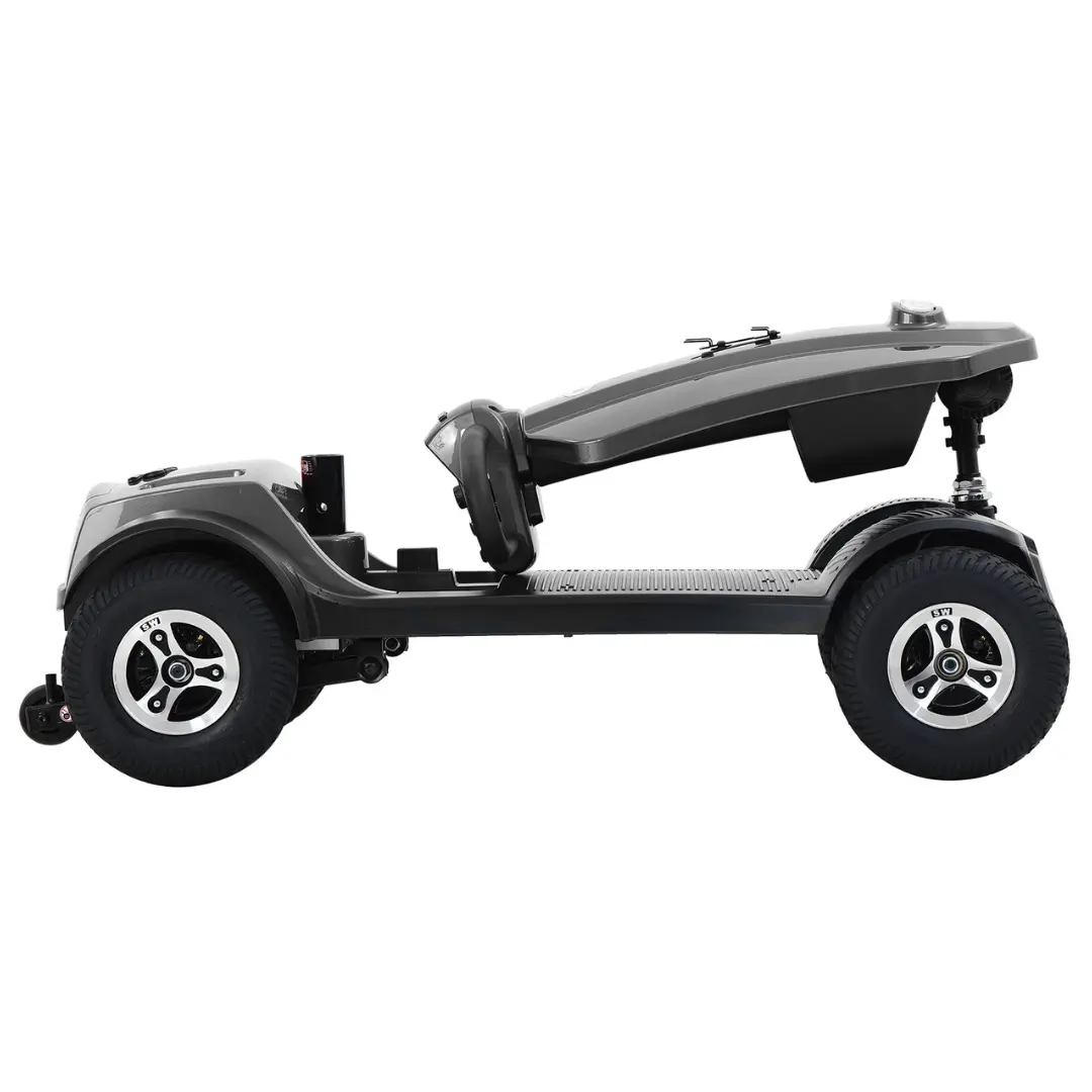 MAX PLUS GRAY Four Wheel Outdoor Compact Mobility Scooter