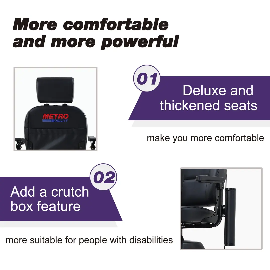 MAX PLUS PURPLE Four Wheel Outdoor Compact Mobility Scooter