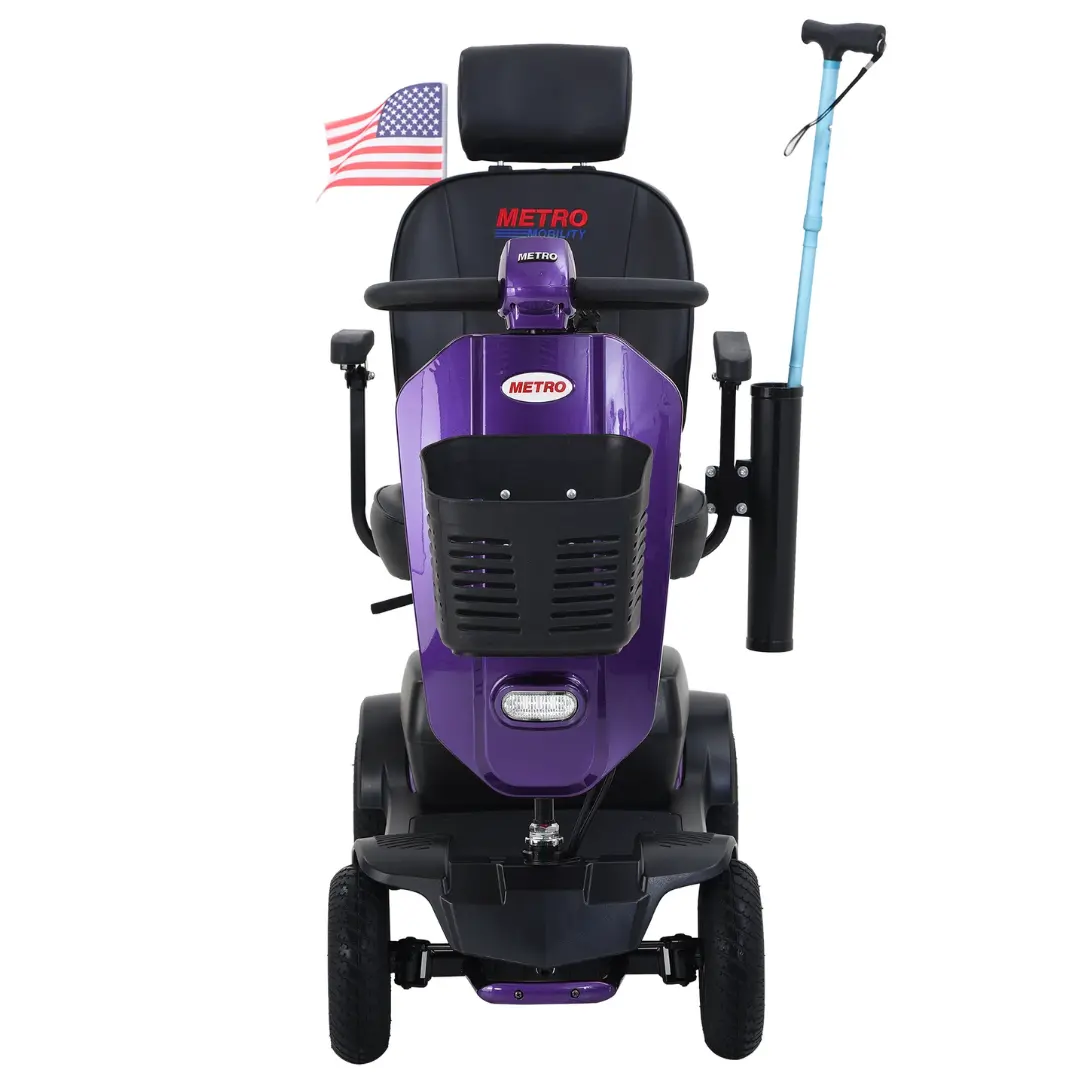 MAX PLUS PURPLE Four Wheel Outdoor Compact Mobility Scooter